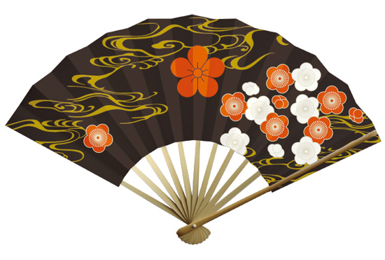 家紋扇子　扇子　9寸11間　オーダー扇子　オリジナル扇子