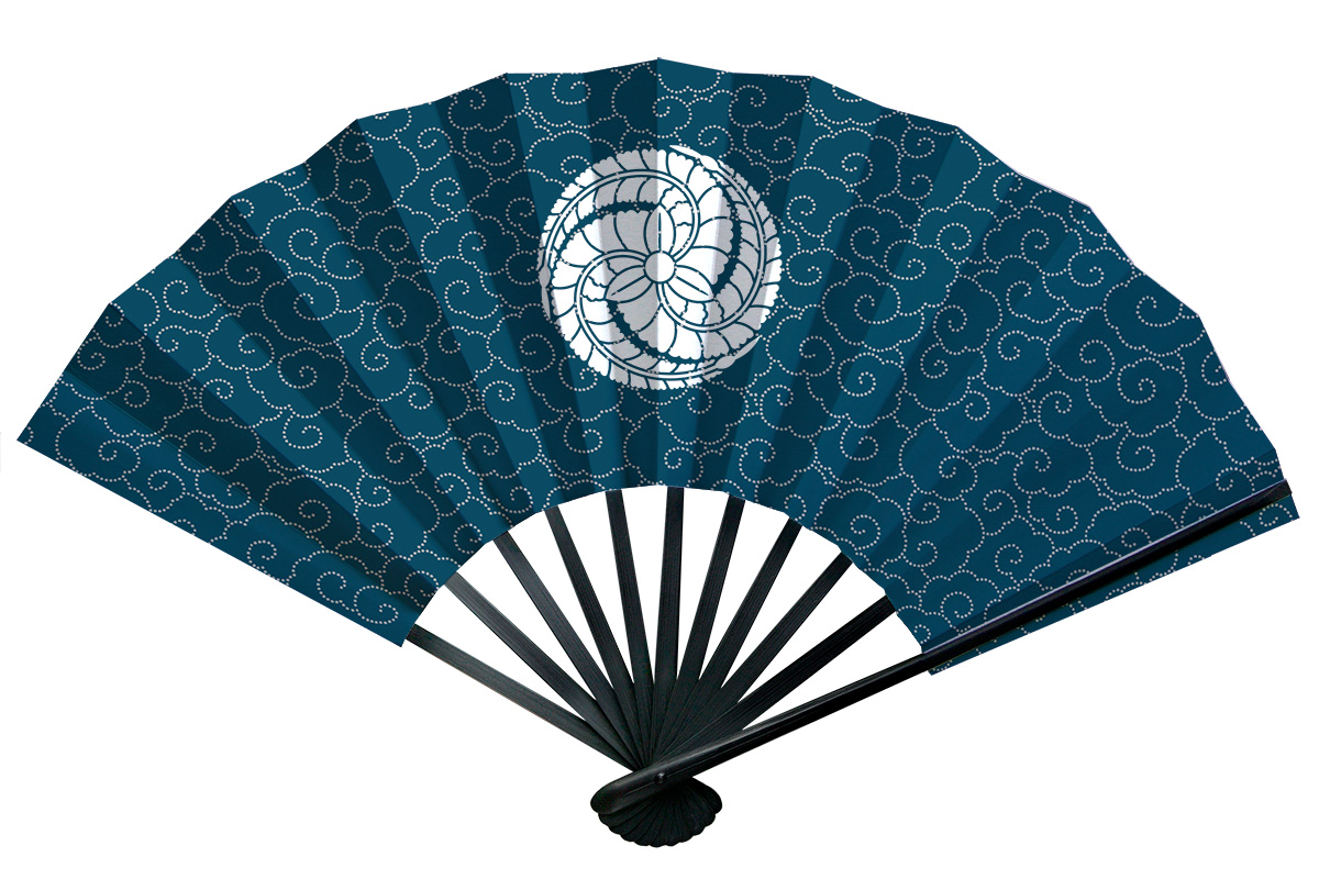 家紋扇子　9寸11間　祭扇子　オーダー扇子　オリジナル扇子