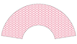 7寸5分35間の扇子のデザイン例30　吉原つむぎ柄　オーダー扇子　オリジナル扇子