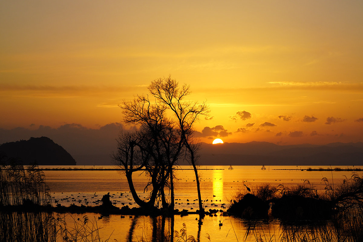 湖北の夕景　夕陽百選