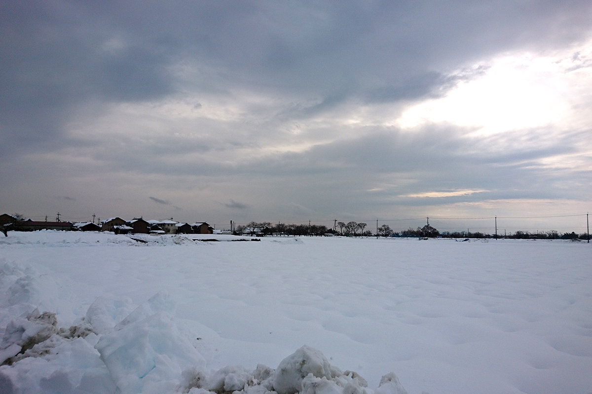 高島市安曇川の雪